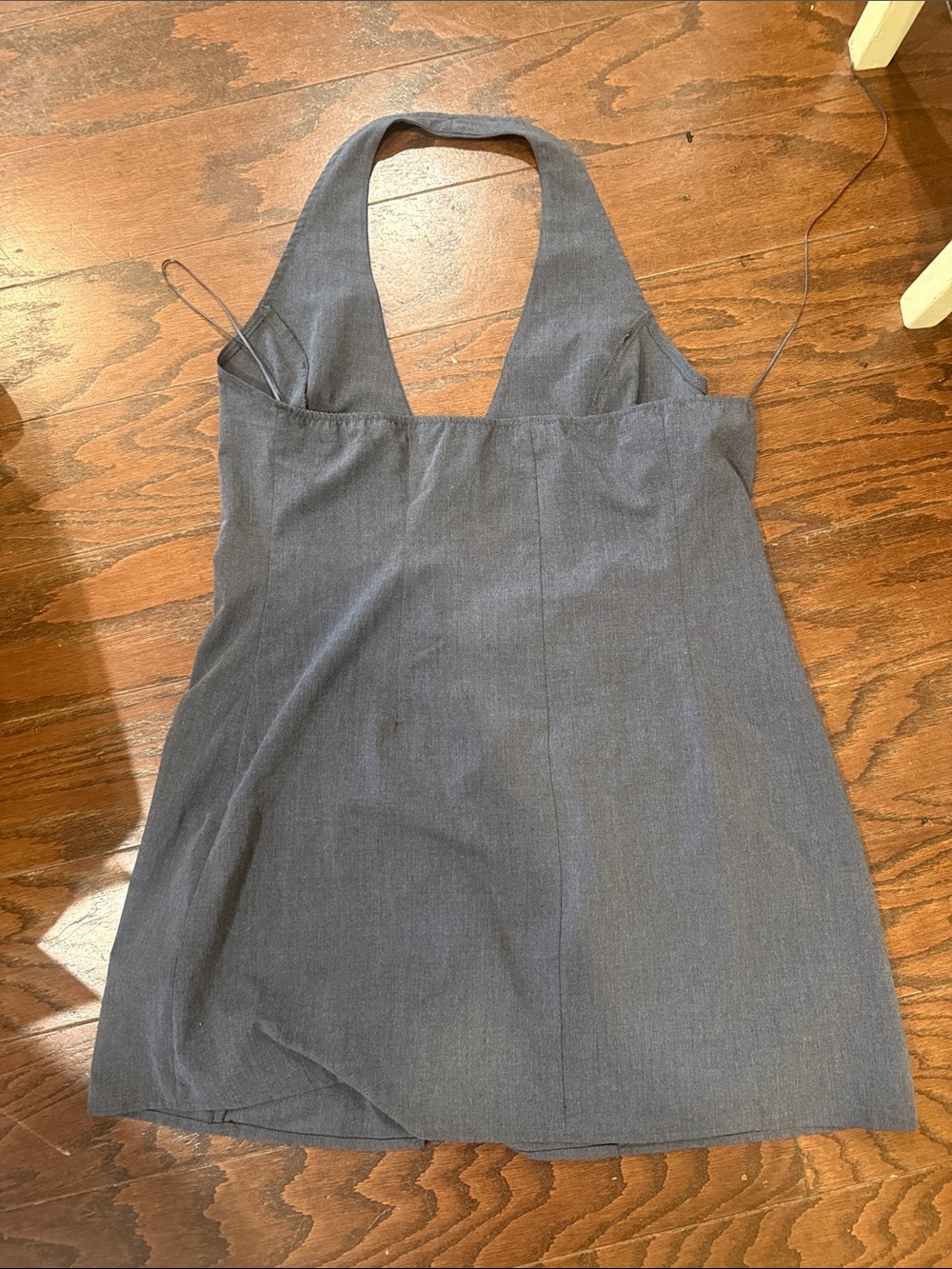 Princess Polly Fenny grey mini halter dress, size 12 - Picture 6 of 8